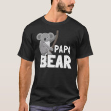 Koala-Papa-Bärn-T-Shirt veganes der
