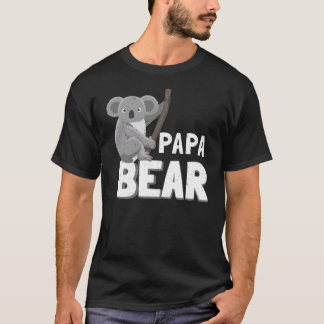Koala-Papa-Bärn-T-Shirt veganes der T-Shirt