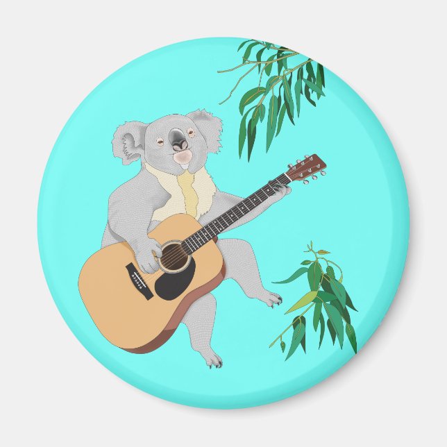 Koala Playing Guitar - Magnet (Vorne)
