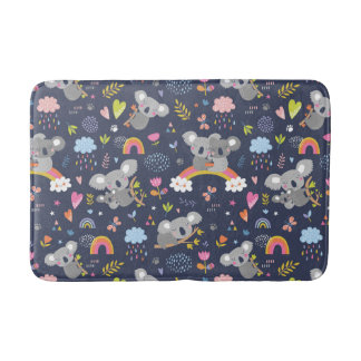 Koala Rainbow Liebe Pattern Badematte