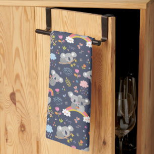 Koala Rainbow Liebe Pattern Geschirrtuch