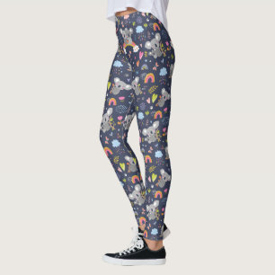Koala Rainbow Liebe Pattern Leggings