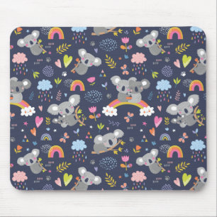 Koala Rainbow Liebe Pattern Mousepad