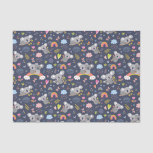 Koala Rainbow Liebe Pattern Seidenpapier