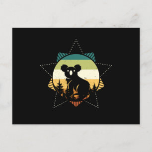 Koala Retro Postkarte