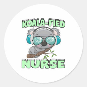 Koala-Riesenkurse Runder Aufkleber