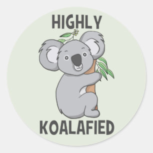 Koala Runder Aufkleber