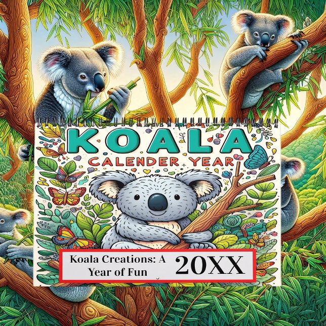 Koala se demande : Une année de plaisir Calendrier (Créateur téléchargé)