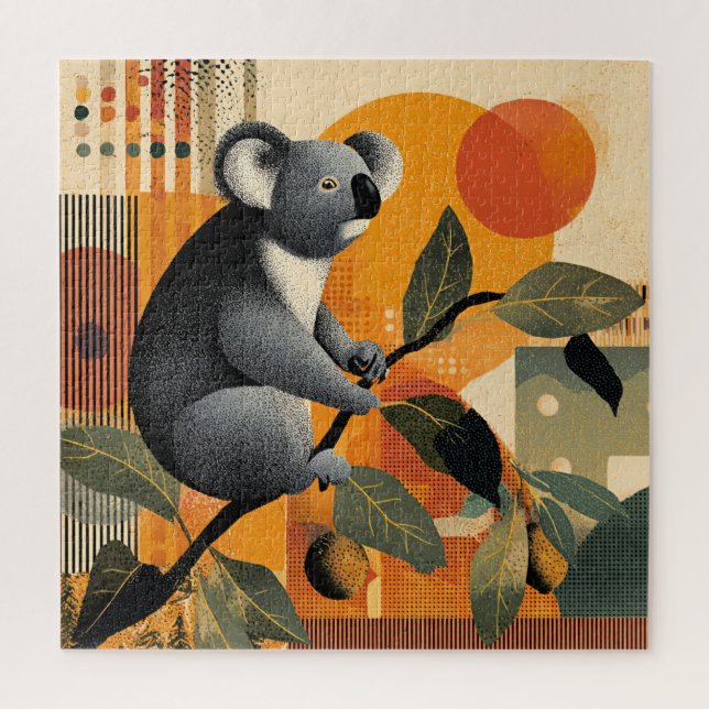 Koala sitzt in einem Baum (Vertikal)