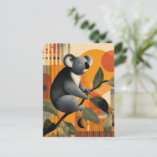 Koala sitzt in einem Baum Postkarte