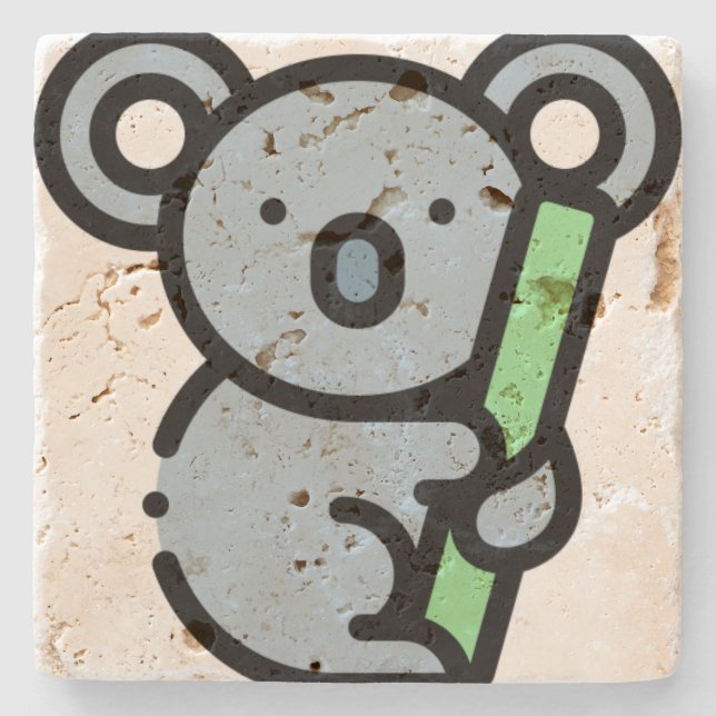 Koala Steinuntersetzer (Vorderseite)