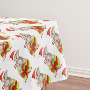 Koala Süßwarengeschenk Aquarell Weihnachtskunst Tischdecke