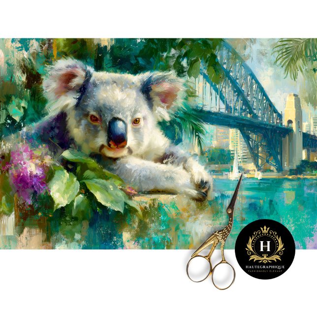 Koala & Sydney Harbour Bridge Decoupage Seidenpapier (Von Creator hochgeladen)