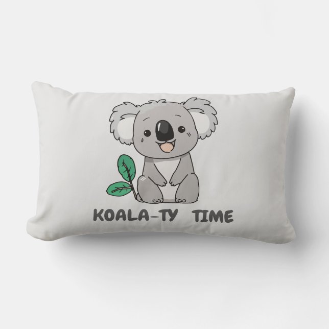Koala Throw Pillow Lendenkissen (Vorderseite)