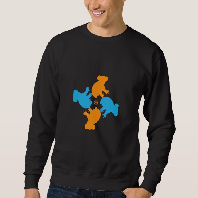 Koala-Tier-Mandala-Muster Sweatshirt (Vorderseite)