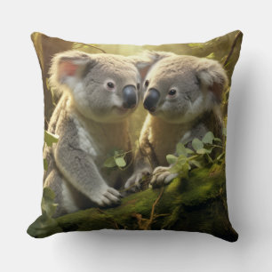 Koala Tierwelt Wilderness Lugano Gestern und Heute Kissen