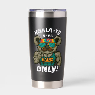Koala-ty Reps Only – Lustiges Koala-Gym-Workout Thermobecher