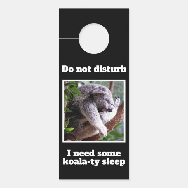 Koala-ty Sleep Door Hanger Türanhänger (Vorderseite)
