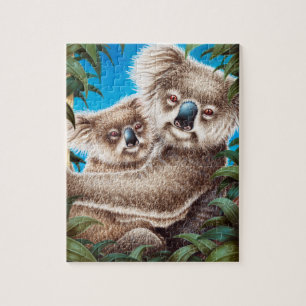 Koala-und Baby-Puzzlespiel