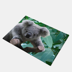 Koala und Eukalyptus Fußmatte