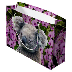 Koala und Orchideen Große Geschenktüte