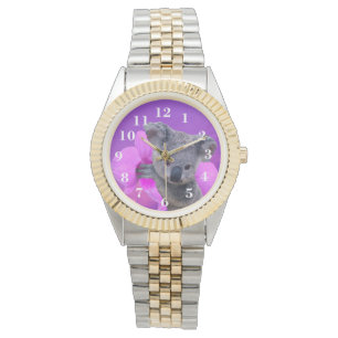 Koala und Orchids Armbanduhr
