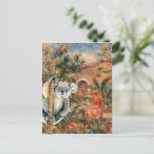 Koala und Renoir's Farmhouse Postkarte