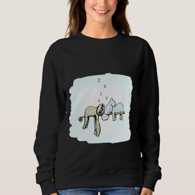 Koala und Sloth Sleeping Sweatshirt (Vorderseite)