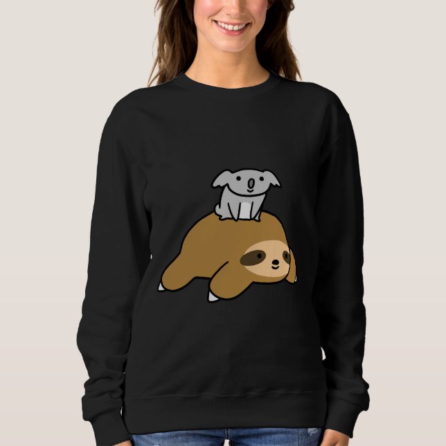 Koala und Sloth Sweatshirt (Vorderseite)