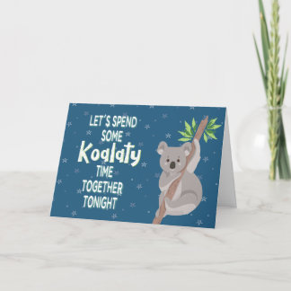 Koala Valentine's Day Card, Koalaty Time Feiertagskarte
