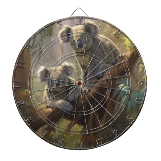 Koala-Wald-Träume Dartscheibe (vorne)