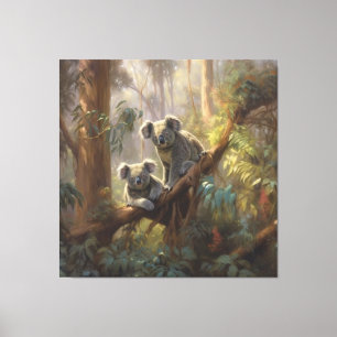 Koala-Wald-Träume Leinwanddruck
