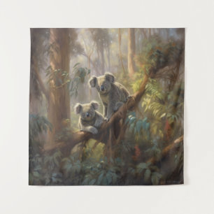 Koala-Wald-Träume Wandteppich
