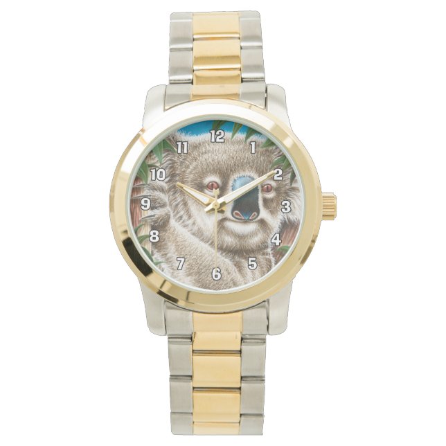 Koala Watch Armbanduhr (Vorderseite)