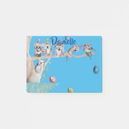 Koala Watercolor Art Womans Name Post It Notes Post-it Klebezettel