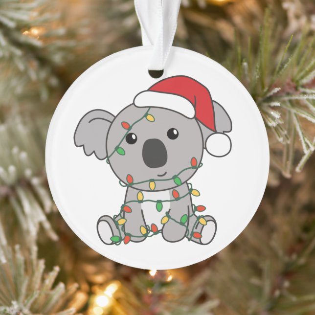 Koala Weiha Winter Animals Koalas Ornament (Baum)