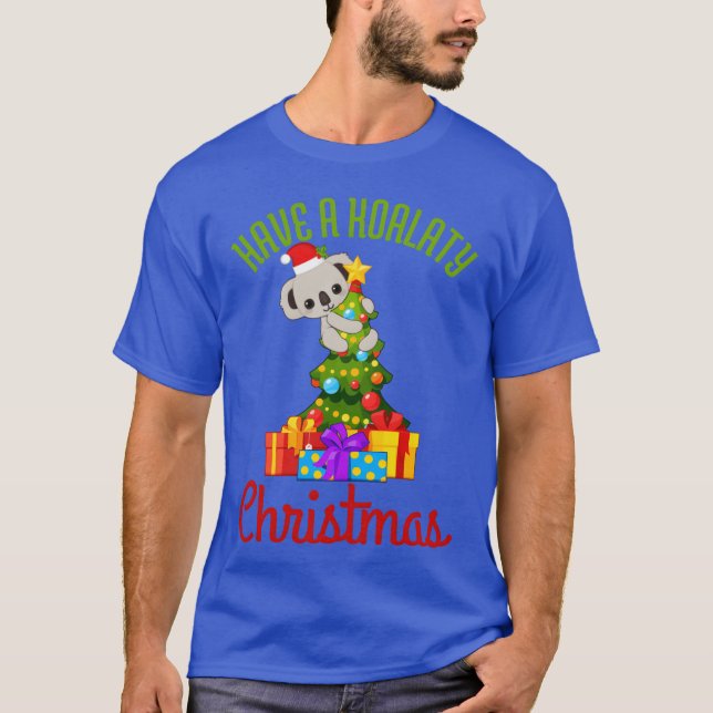 Koala Weihnachtsjunge T-Shirt (Vorderseite)