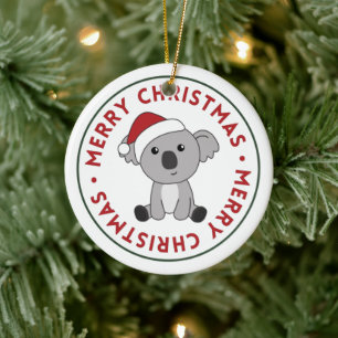 Koala Weihnachtsschnee Wintertiere Koalas Keramik Ornament