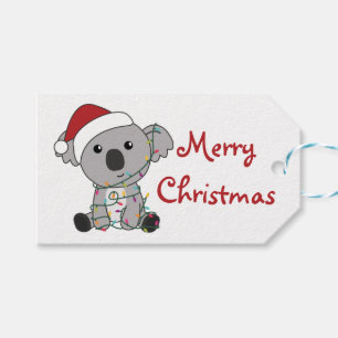 Koala Weihnachtsschnee Wintertiere Koalas Trucker Geschenkanhänger