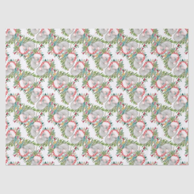 Koala White Wrapping Paper Seidenpapier (Vorderseite)