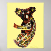 Koala Wild Animal Aboriginal Art