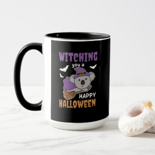 Koala Witch Witching You A Happy Halloween Tasse