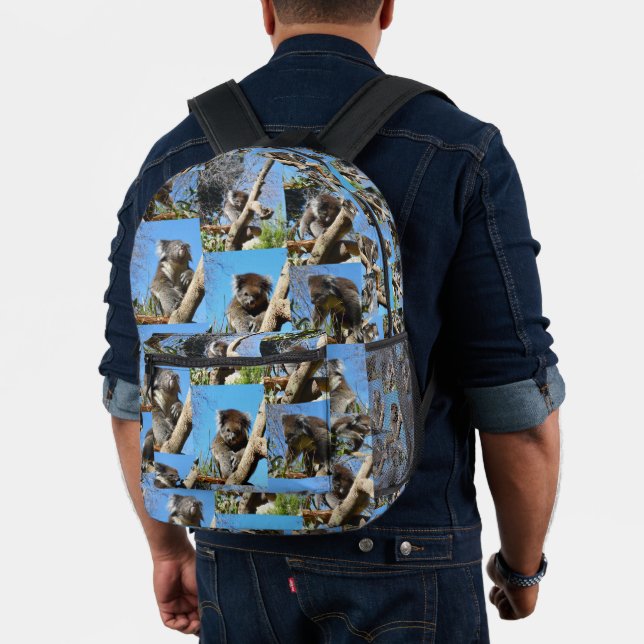 "Koala Wonders: Eine herzerwärmende FotoCollage" Bedruckter Rucksack (Insitu (Modell))