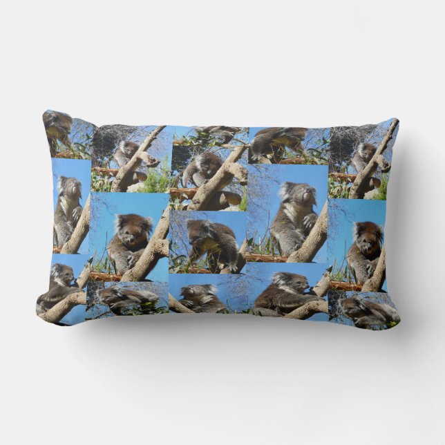 "Koala Wonders: Eine herzerwärmende FotoCollage" Lendenkissen (Vorderseite)