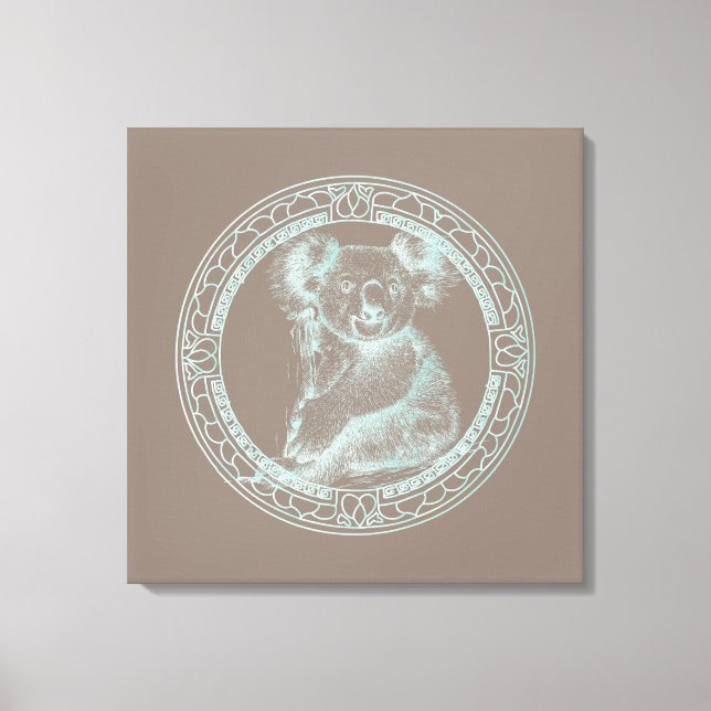 KOALA - Wrapped Canvas Leinwanddruck (Vorderseite)