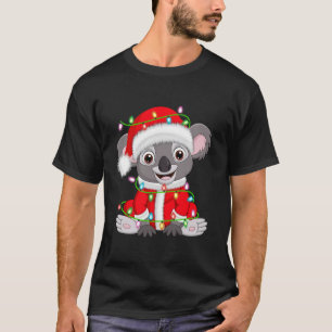 Koala Xmas Licht Weihnachtskostüm Koala Weihnachte T-Shirt