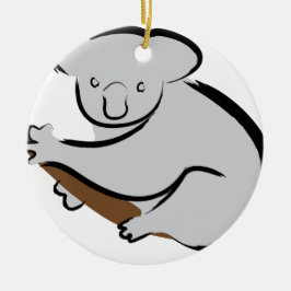 Koalabär im Baum Keramik Ornament