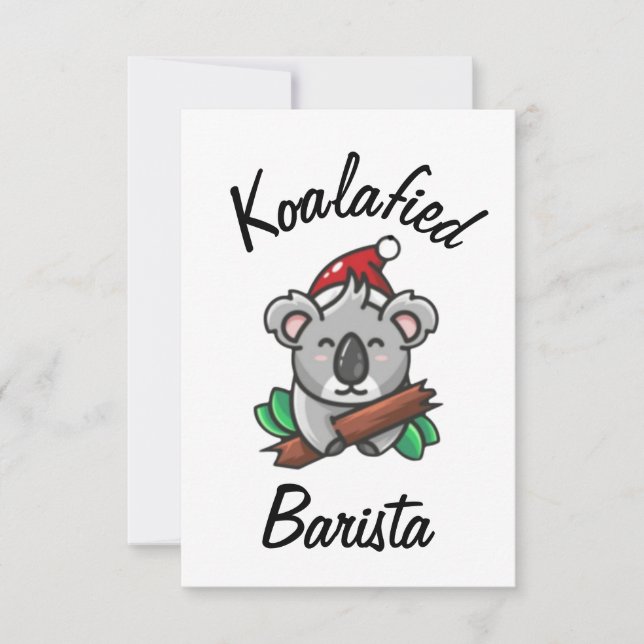 Koalafied Barista Card Karte (Vorderseite)
