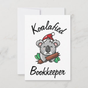 Koalafied Bookkeeper-Karte Karte