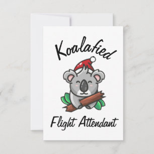 Koalafied Flight Attendcard Karte